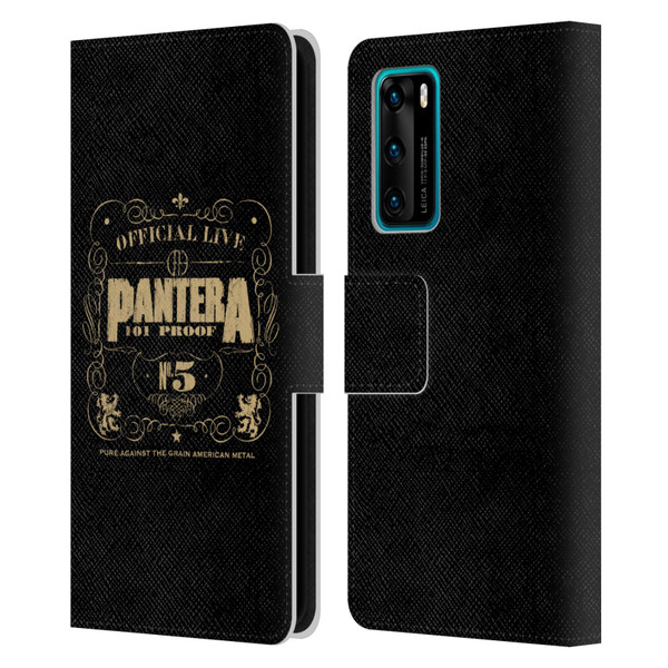 Pantera Art 101 Proof Leather Book Wallet Case Cover For Huawei P40 5G