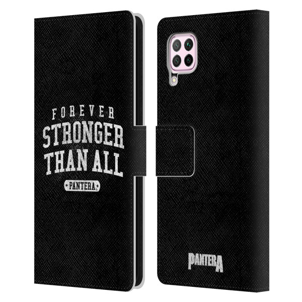 Pantera Art Stronger Than All Leather Book Wallet Case Cover For Huawei Nova 6 SE / P40 Lite