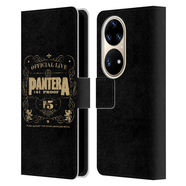 Pantera Art 101 Proof Leather Book Wallet Case Cover For Huawei P50 Pro
