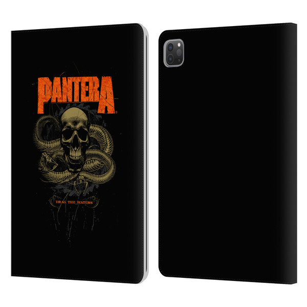 Pantera Art Drag The Waters Leather Book Wallet Case Cover For Apple iPad Pro 11 2020 / 2021 / 2022