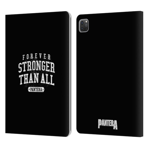 Pantera Art Stronger Than All Leather Book Wallet Case Cover For Apple iPad Pro 11 2020 / 2021 / 2022