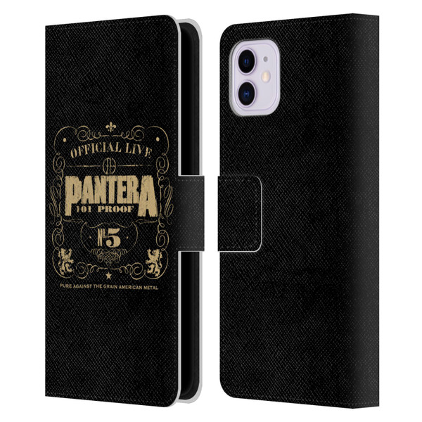Pantera Art 101 Proof Leather Book Wallet Case Cover For Apple iPhone 11