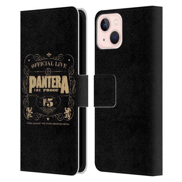 Pantera Art 101 Proof Leather Book Wallet Case Cover For Apple iPhone 13