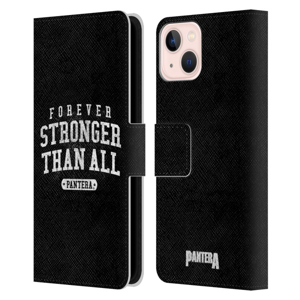 Pantera Art Stronger Than All Leather Book Wallet Case Cover For Apple iPhone 13