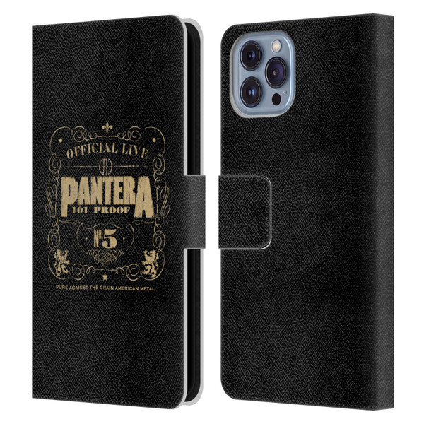 Pantera Art 101 Proof Leather Book Wallet Case Cover For Apple iPhone 14