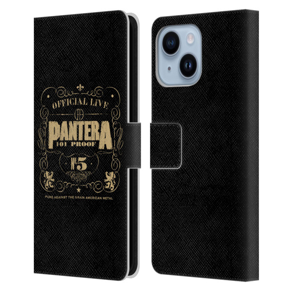 Pantera Art 101 Proof Leather Book Wallet Case Cover For Apple iPhone 14 Plus