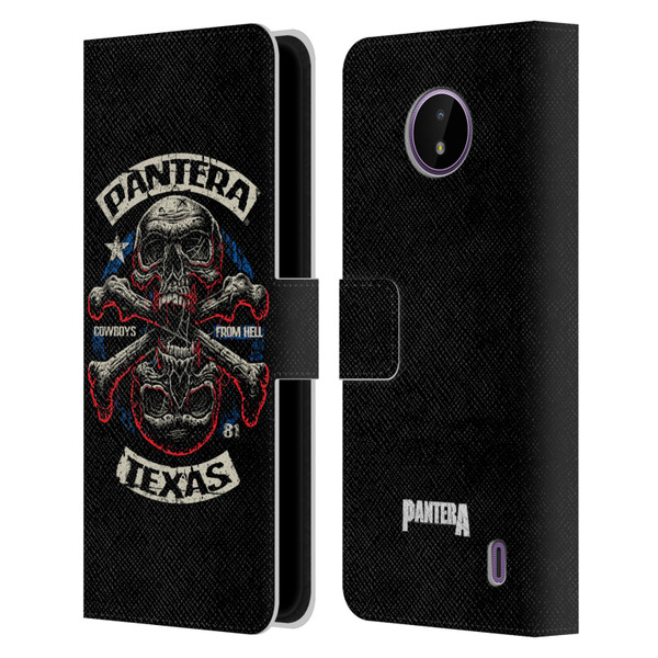 Pantera Art Double Cross Leather Book Wallet Case Cover For Nokia C10 / C20