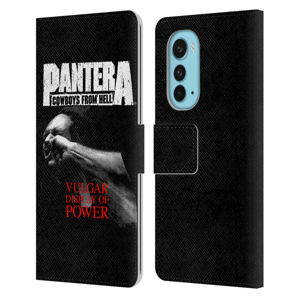 Pantera Art Vulgar Leather Book Wallet Case Cover For Motorola Edge (2022)