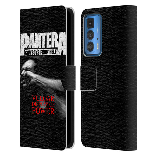 Pantera Art Vulgar Leather Book Wallet Case Cover For Motorola Edge 20 Pro