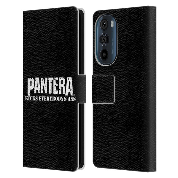 Pantera Art Kicks Leather Book Wallet Case Cover For Motorola Edge 30