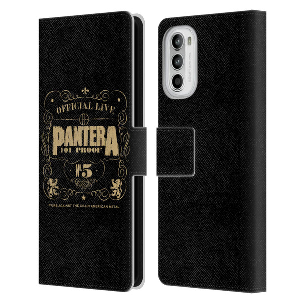 Pantera Art 101 Proof Leather Book Wallet Case Cover For Motorola Moto G52