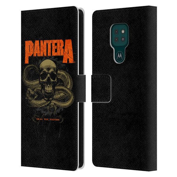 Pantera Art Drag The Waters Leather Book Wallet Case Cover For Motorola Moto G9 Play