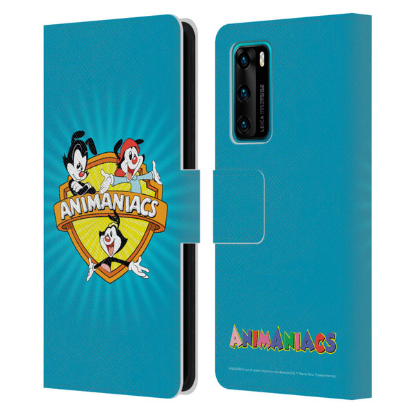 Animaniacs Graphics Logo Leather Book Wallet Case Cover For Huawei P40 5G