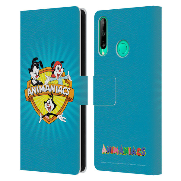 Animaniacs Graphics Logo Leather Book Wallet Case Cover For Huawei P40 lite E