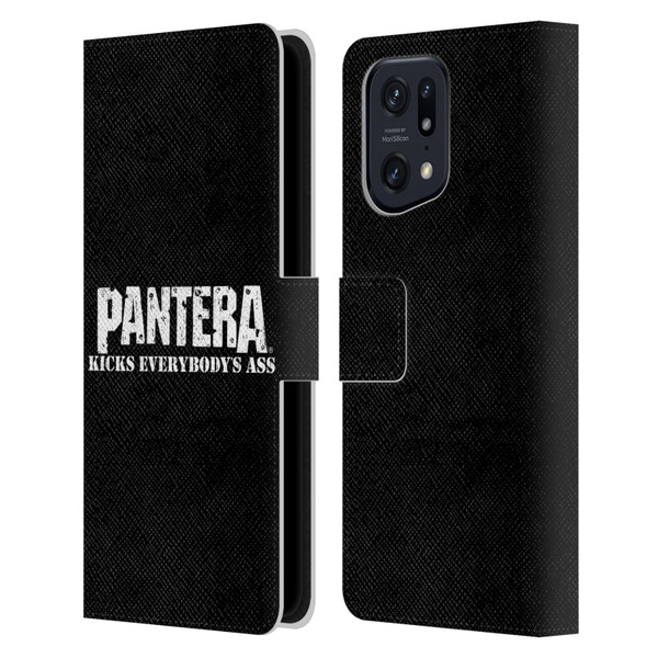 Pantera Art Kicks Leather Book Wallet Case Cover For OPPO Find X5 Pro