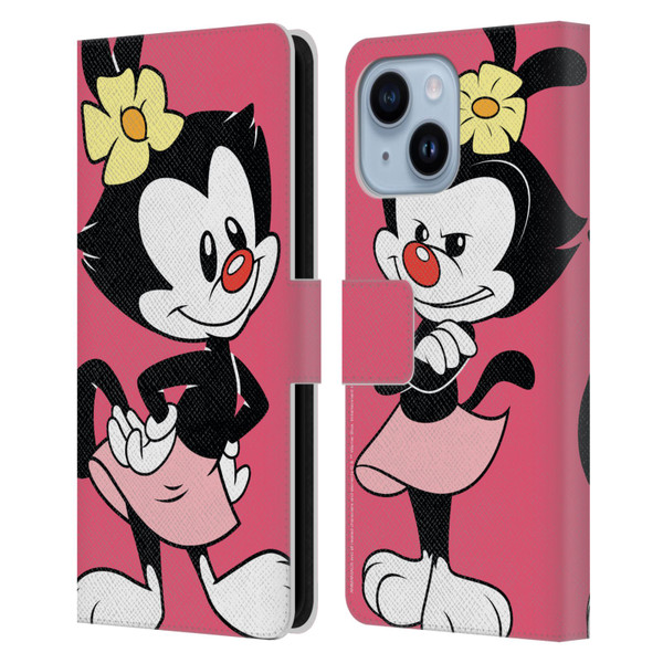 Animaniacs Graphics Dot Leather Book Wallet Case Cover For Apple iPhone 14 Plus