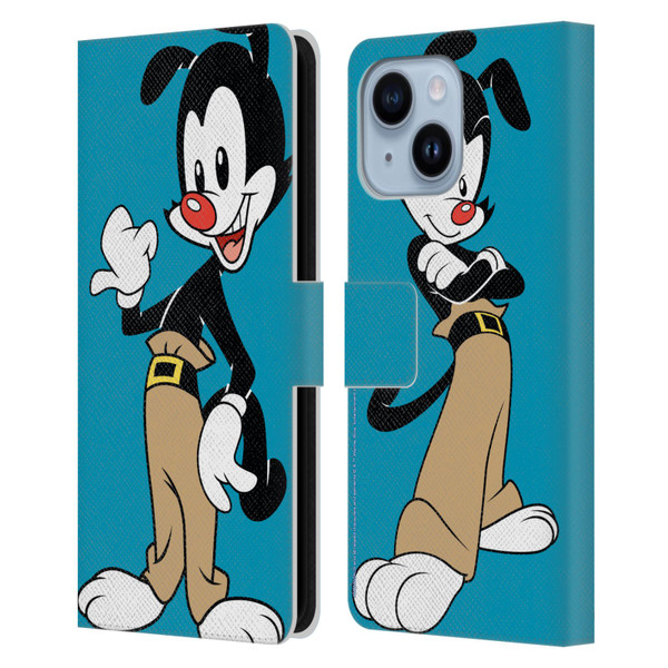 Animaniacs Graphics Yakko Leather Book Wallet Case Cover For Apple iPhone 14 Plus