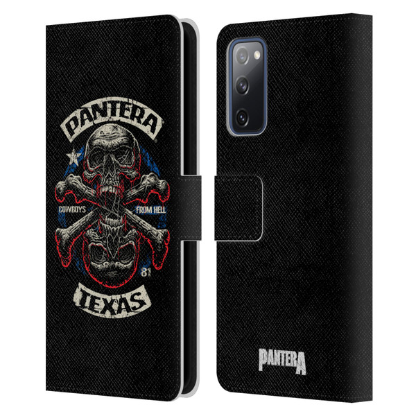 Pantera Art Double Cross Leather Book Wallet Case Cover For Samsung Galaxy S20 FE / 5G