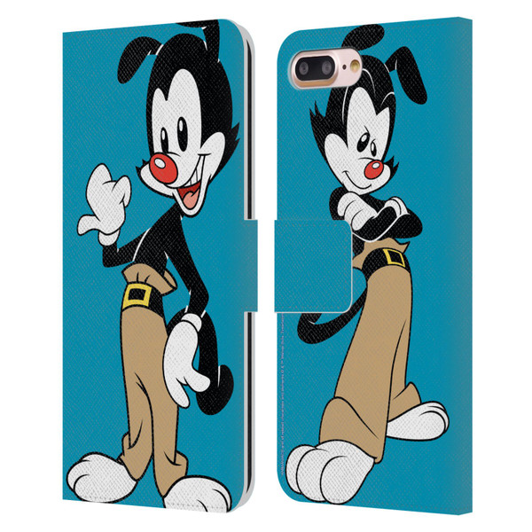 Animaniacs Graphics Yakko Leather Book Wallet Case Cover For Apple iPhone 7 Plus / iPhone 8 Plus