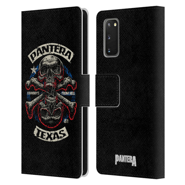 Pantera Art Double Cross Leather Book Wallet Case Cover For Samsung Galaxy S20 / S20 5G