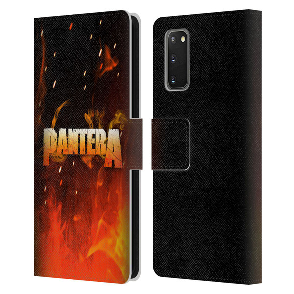 Pantera Art Fire Leather Book Wallet Case Cover For Samsung Galaxy S20 / S20 5G