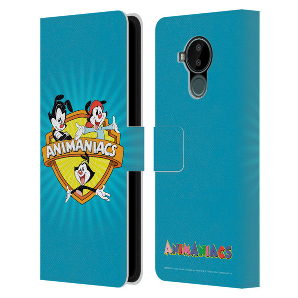 Animaniacs Graphics Logo Leather Book Wallet Case Cover For Nokia C30