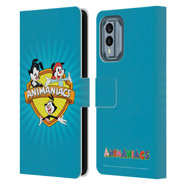 Animaniacs Graphics Logo Leather Book Wallet Case Cover For Nokia X30