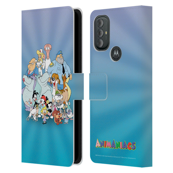 Animaniacs Graphics Group Leather Book Wallet Case Cover For Motorola Moto G10 / Moto G20 / Moto G30