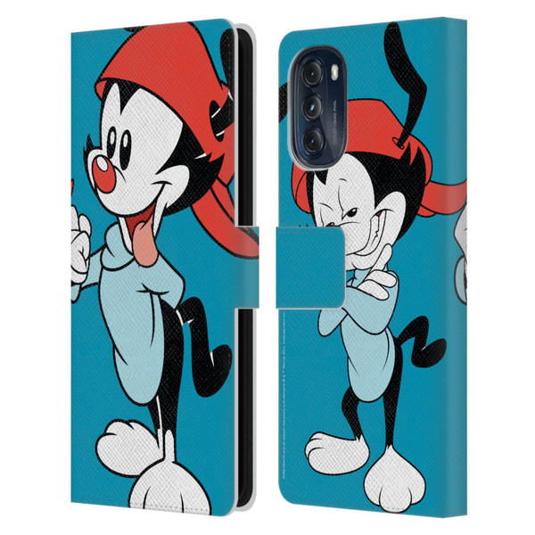 Animaniacs Graphics Wakko Leather Book Wallet Case Cover For Motorola Moto G (2022)