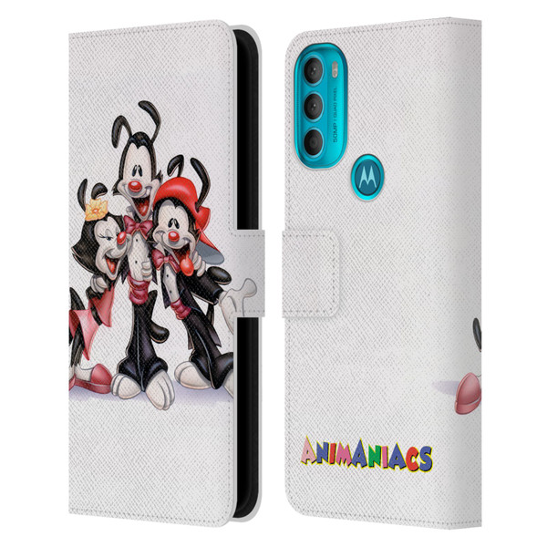 Animaniacs Graphics Formal Leather Book Wallet Case Cover For Motorola Moto G71 5G