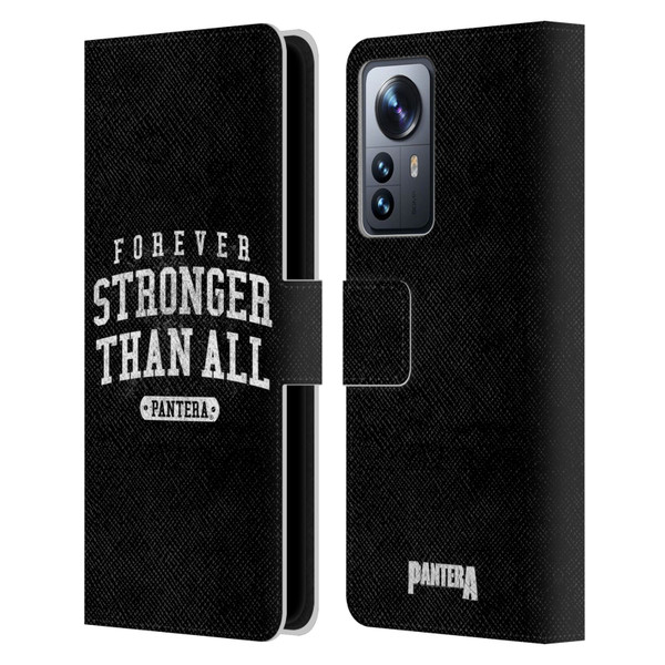 Pantera Art Stronger Than All Leather Book Wallet Case Cover For Xiaomi 12 Pro