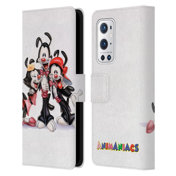 Animaniacs Graphics Formal Leather Book Wallet Case Cover For OnePlus 9 Pro