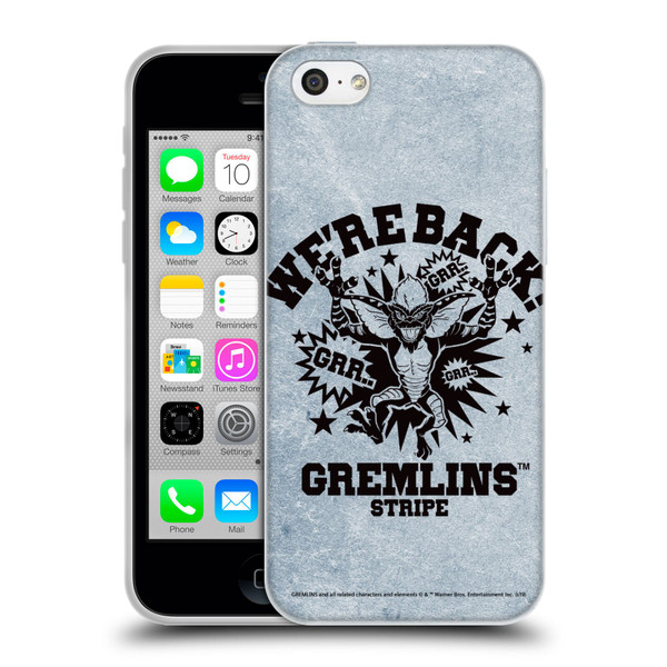 Gremlins Graphics Distressed Look Soft Gel Case for Apple iPhone 5c