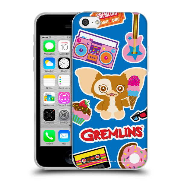 Gremlins Graphics Sticker Print Soft Gel Case for Apple iPhone 5c