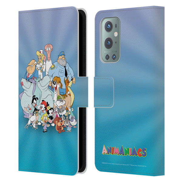Animaniacs Graphics Group Leather Book Wallet Case Cover For OnePlus 9
