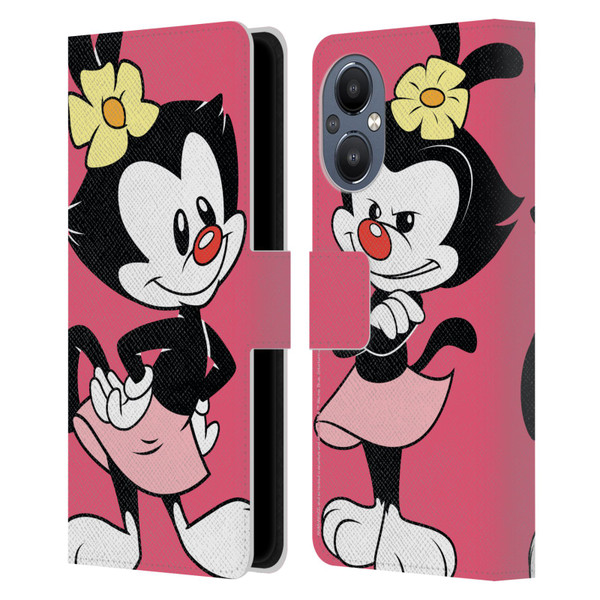 Animaniacs Graphics Dot Leather Book Wallet Case Cover For OnePlus Nord N20 5G