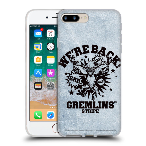 Gremlins Graphics Distressed Look Soft Gel Case for Apple iPhone 7 Plus / iPhone 8 Plus