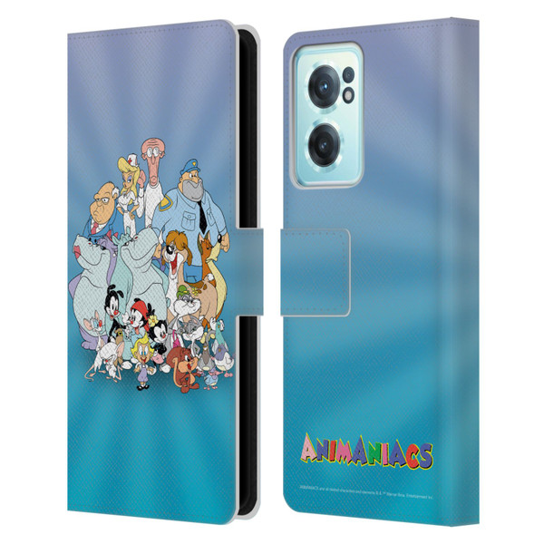 Animaniacs Graphics Group Leather Book Wallet Case Cover For OnePlus Nord CE 2 5G