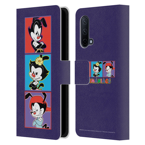 Animaniacs Graphics Tiles Leather Book Wallet Case Cover For OnePlus Nord CE 5G