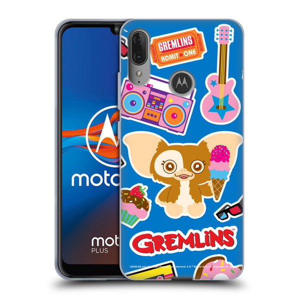 Gremlins Graphics Sticker Print Soft Gel Case for Motorola Moto E6 Plus