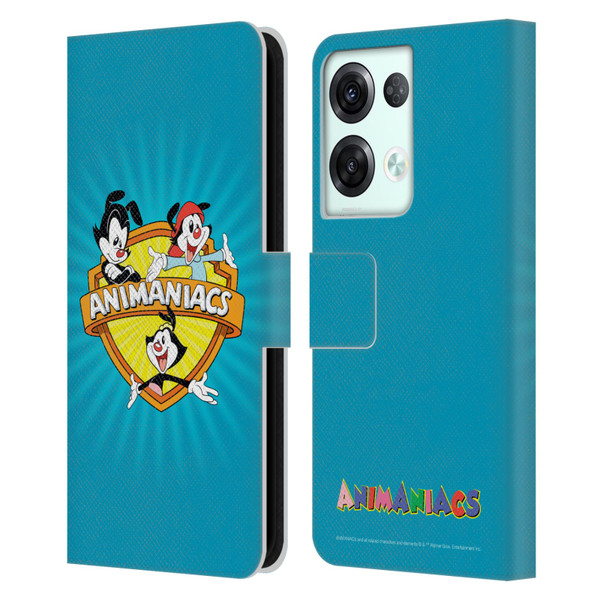 Animaniacs Graphics Logo Leather Book Wallet Case Cover For OPPO Reno8 Pro