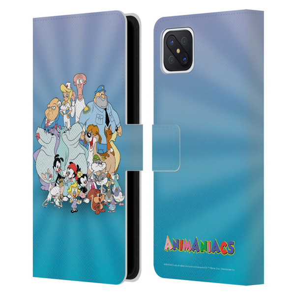 Animaniacs Graphics Group Leather Book Wallet Case Cover For OPPO Reno4 Z 5G