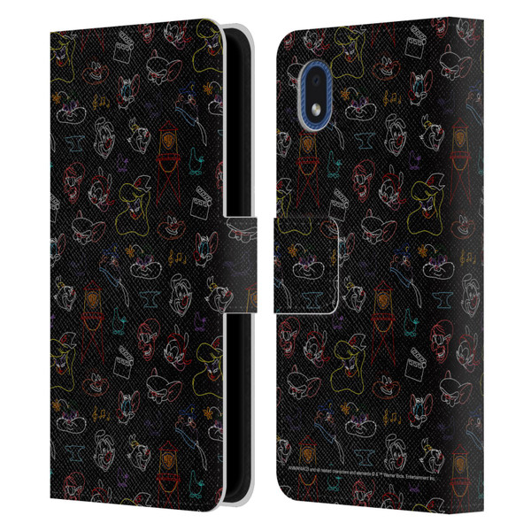 Animaniacs Graphics Pattern Leather Book Wallet Case Cover For Samsung Galaxy A01 Core (2020)