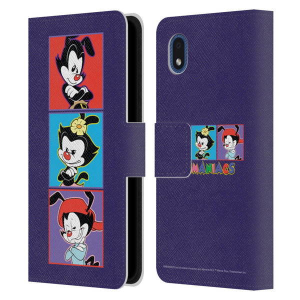 Animaniacs Graphics Tiles Leather Book Wallet Case Cover For Samsung Galaxy A01 Core (2020)