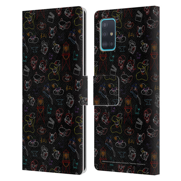 Animaniacs Graphics Pattern Leather Book Wallet Case Cover For Samsung Galaxy A51 (2019)