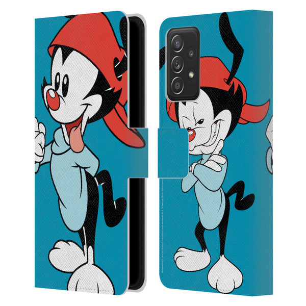 Animaniacs Graphics Wakko Leather Book Wallet Case Cover For Samsung Galaxy A53 5G (2022)