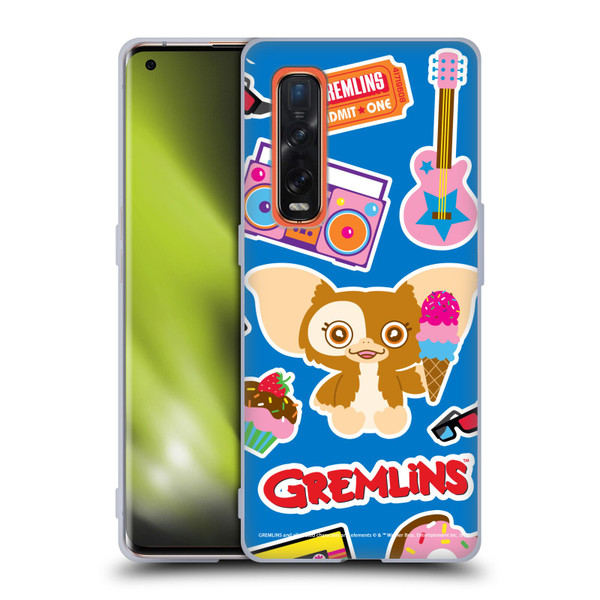 Gremlins Graphics Sticker Print Soft Gel Case for OPPO Find X2 Pro 5G