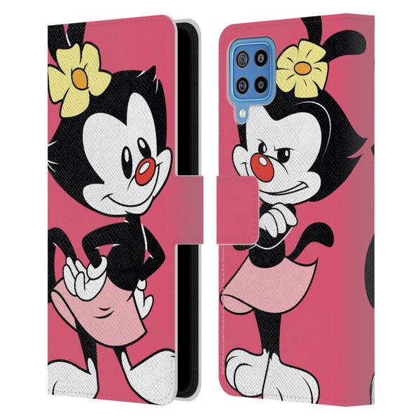 Animaniacs Graphics Dot Leather Book Wallet Case Cover For Samsung Galaxy F22 (2021)