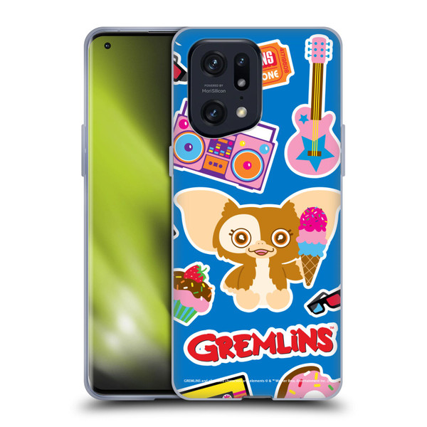 Gremlins Graphics Sticker Print Soft Gel Case for OPPO Find X5 Pro