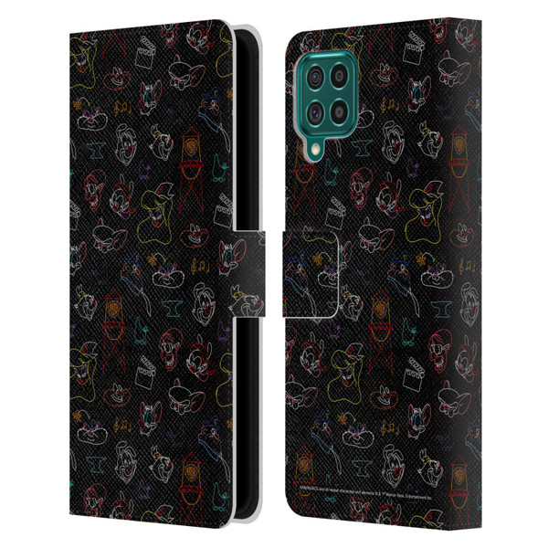 Animaniacs Graphics Pattern Leather Book Wallet Case Cover For Samsung Galaxy F62 (2021)